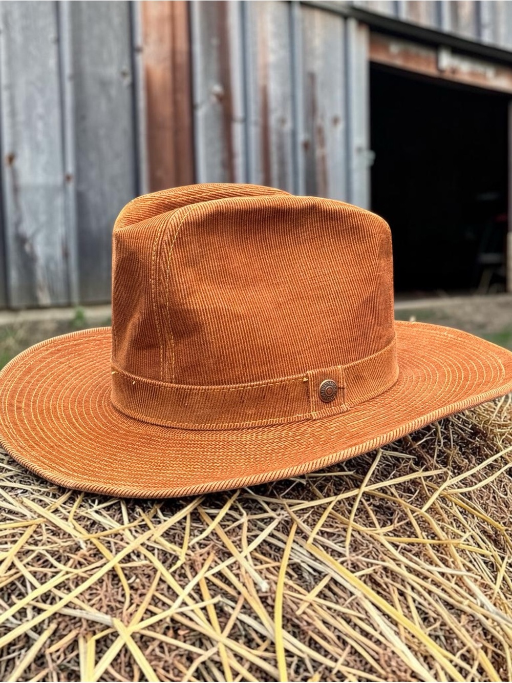 Vintage Deadstock LEVI’S Levi Strauss & Co Corduroy Cowboy Western Hat Rodeo USA